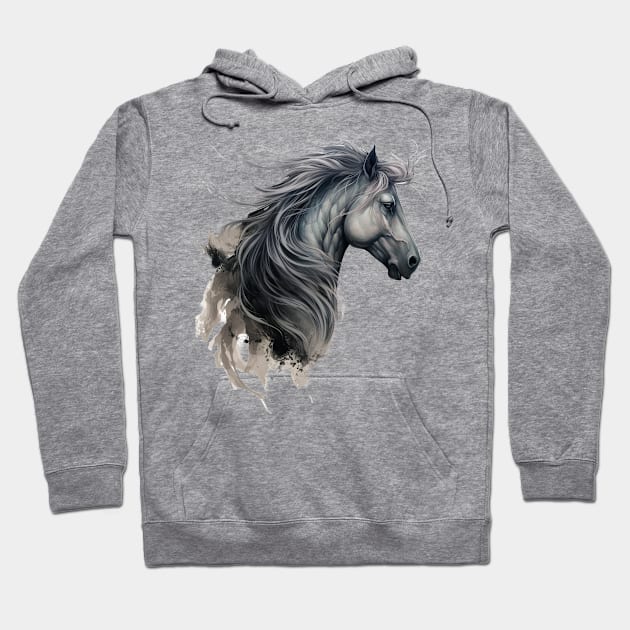 Regal Stallion Hoodie by Liana Campbell